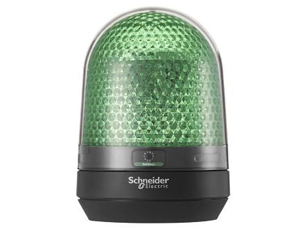 Schneider Electric Harmony XVR Series Green Flashing, Rotating Beacon 24V dc, LED Bulb Base, IP23, IP65