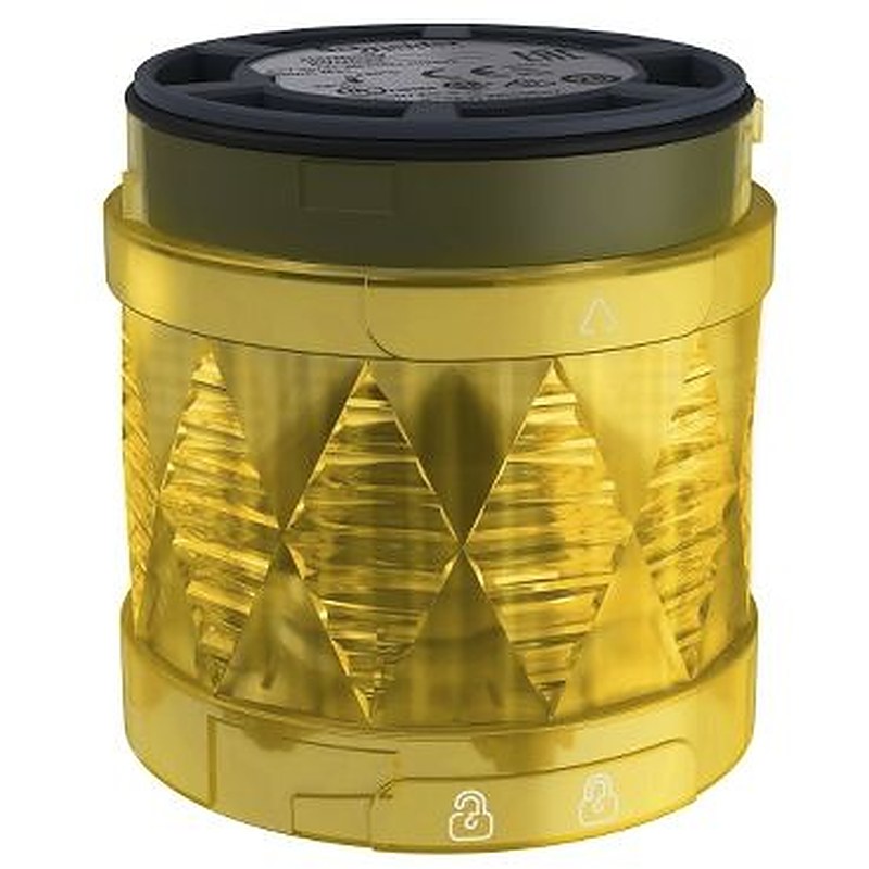 Schneider Electric Harmony Series Yellow Steady Effect Beacon, LED Bulb 24V ac/dc, DC, IP65