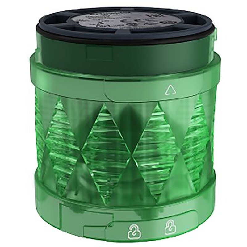Schneider Electric XVU Series Green Flashing Effect Mounting Base, LED Bulb 24V ac/dc, AC/DC, IP65