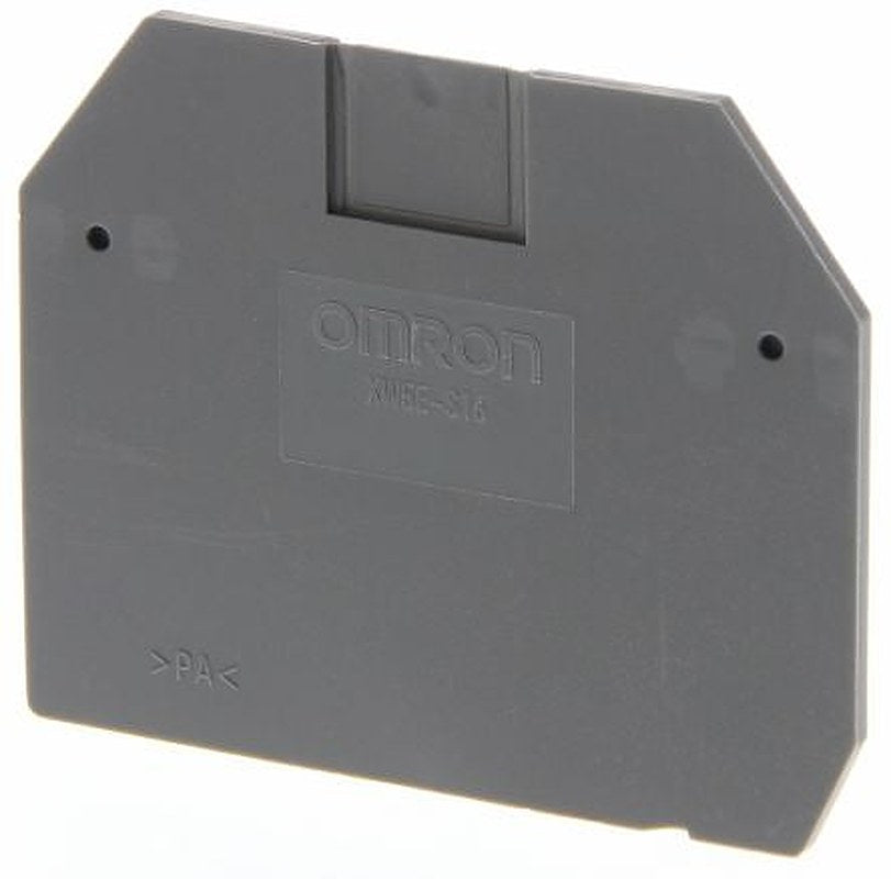Omron XW5E Series End Cover for Use with XW5T-S16-1.1-1 Feed Through Terminal Block, XW5G-S16-1.1-1 Grounding Terminal
