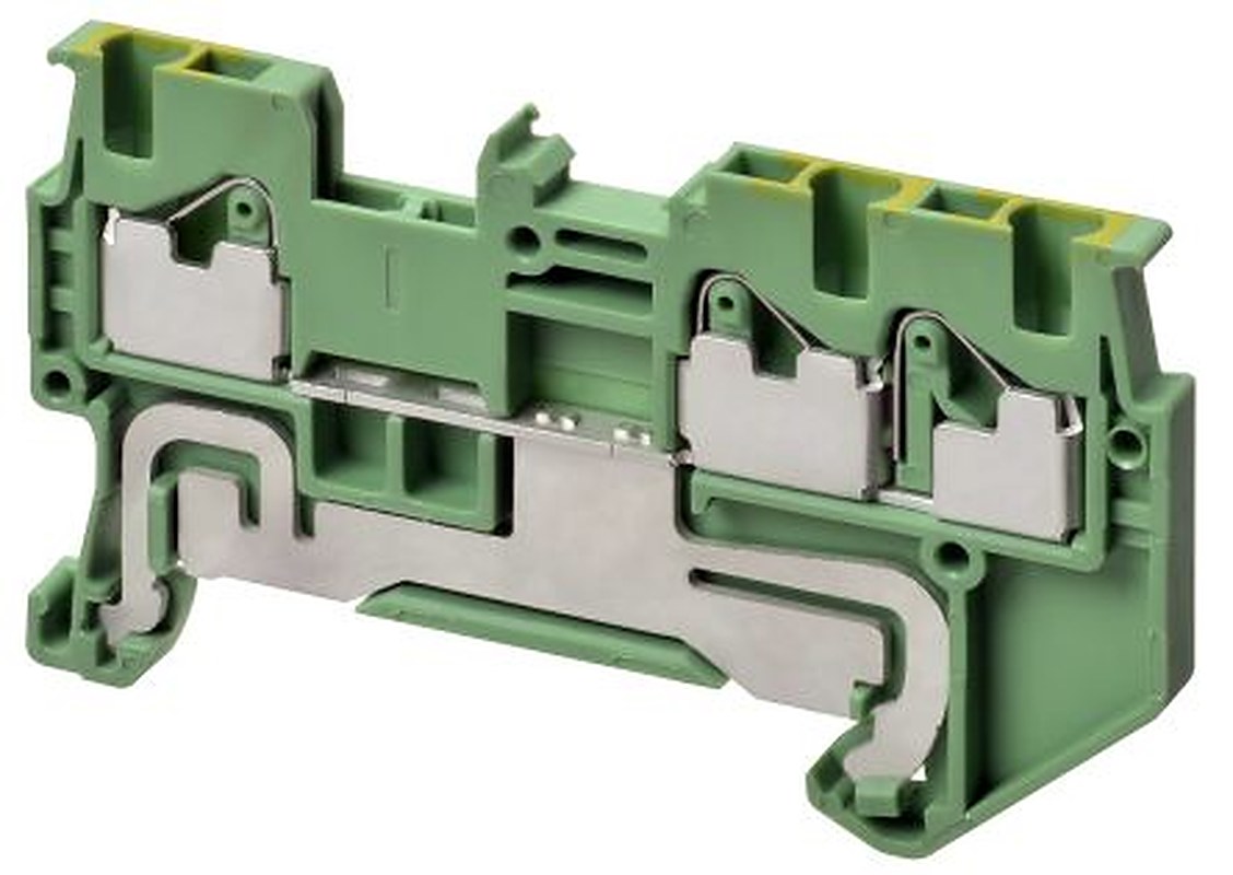 Omron XW5G-P1.5-2.2-1 XW5G Series Non-Fuse DIN Rail Terminal Grey, 1.5mm², 1-Level, Push-in