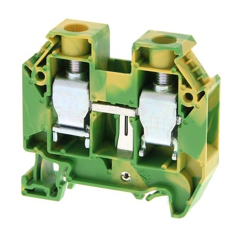 Omron XW5G Series DIN Rail Terminal Block, 2-Way, 6AWG Wire, 17.5A Push-in