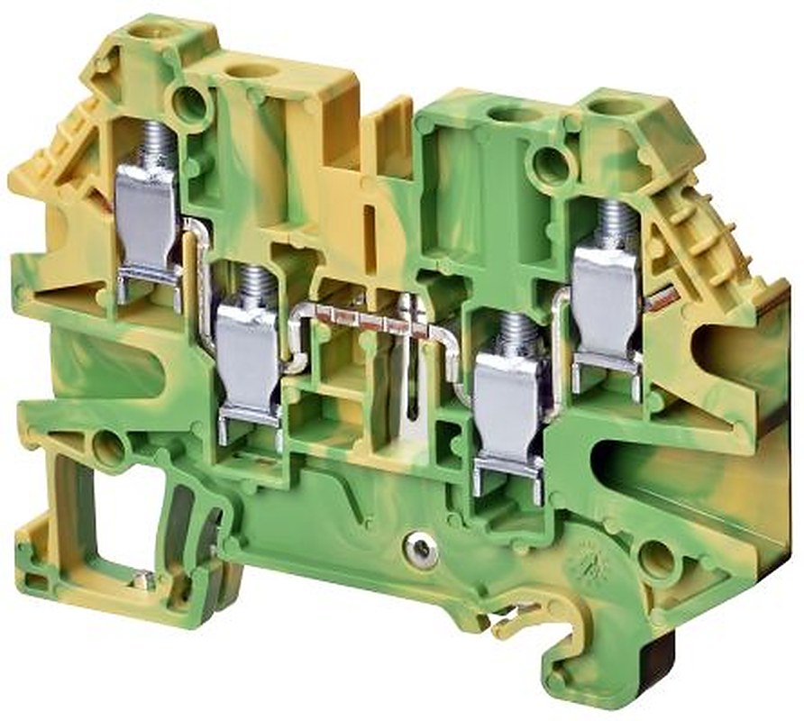 Omron XW5GS40221 XW5G Series DIN Rail Terminal Block Grey, 4mm², 1-Level, Screw