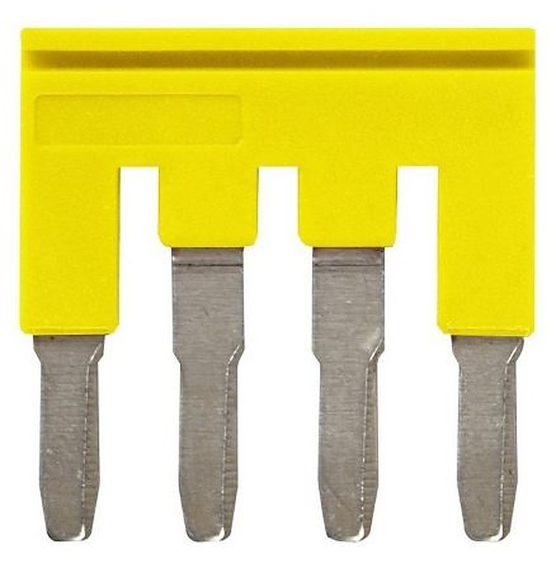 Omron XW5S Series Short Bar for Use with XW5G-P4.0-4 Grounding Terminal Block, XW5T-P4.0-4 Feed Through Terminal Block