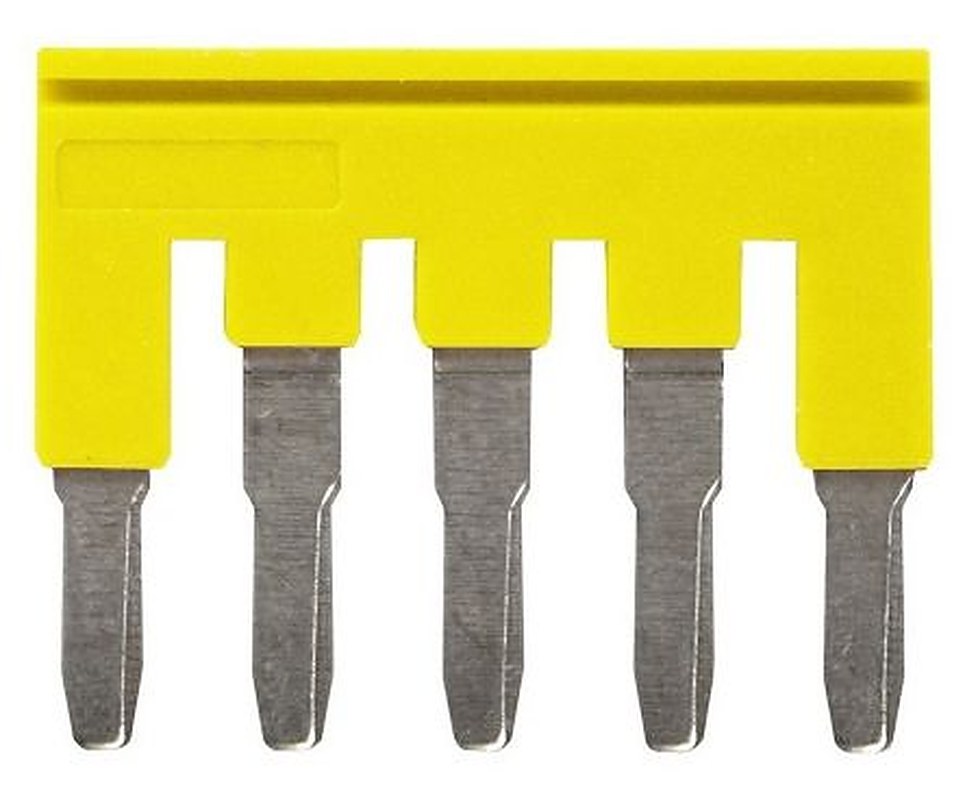 Omron XW5S Series Short Bar for Use with XW5G-P4.0-5 Grounding Terminal Block, XW5T-P4.0-5 Feed Through Terminal Block
