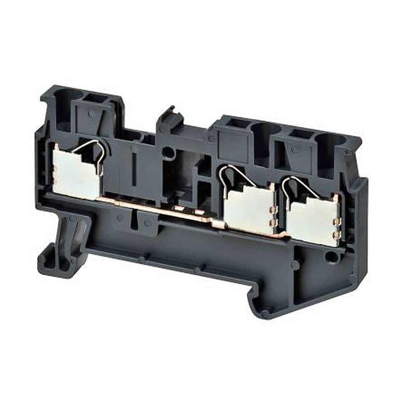 Omron XW5T Series DIN Rail Terminal Block, 2-Way, 14AWG Wire, 17.5A Push-in