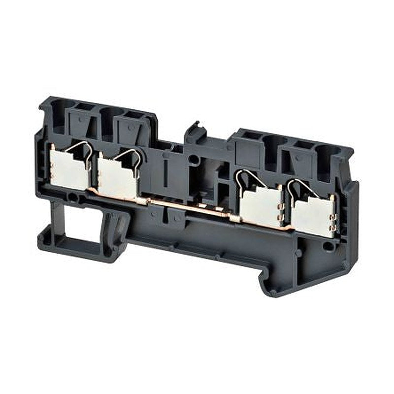 Omron XW5T Series DIN Rail Terminal Block, 4-Way, 14AWG Wire, 17.5A Push-in