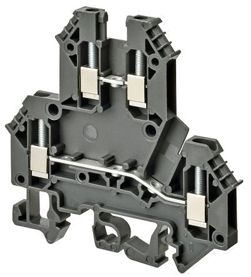Omron XW5TS25112 XW5T Series DIN Rail Terminal Block Grey, 2.5mm², 2-Level, Screw
