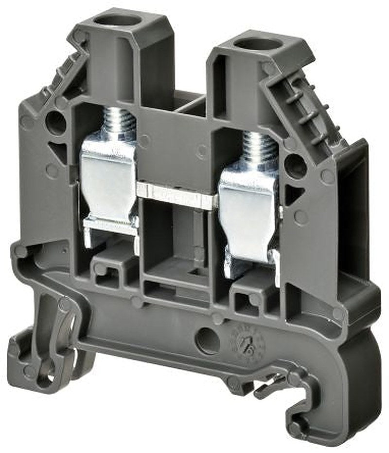 Omron XW5TS60111 XW5T Series DIN Rail Terminal Block Grey, 6mm², 1-Level, Screw