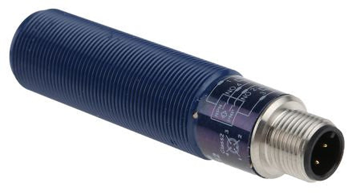 Telemecanique Sensors XX518A1KAM12 Threaded Barrel Ultrasonic Proximity Sensor XX, M18 x 1 0.152 m 100mA PNP/NPN 28V 24