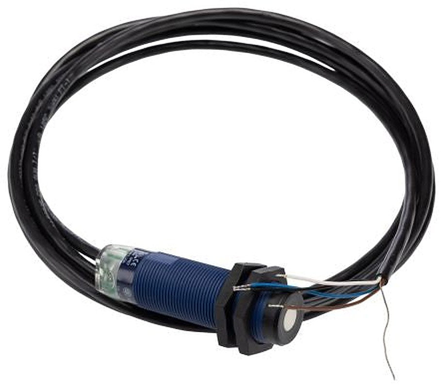 Telemecanique Sensors XX518A3PAL2 Threaded Barrel Ultrasonic Proximity Sensor XX, M18 x 1 0.508 m 100mA PNP 28V 24 V dc