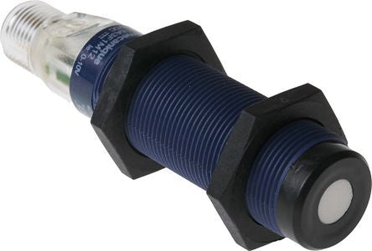 Telemecanique Sensors XX918A3F1M12 Threaded Barrel Ultrasonic Proximity Sensor XX, M18 8 m 40mA 0/10 V 24V 24 V dc