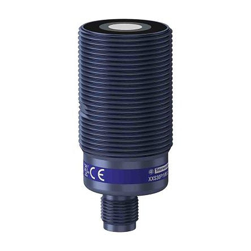 Telemecanique Sensors XXS30P1VM12 Threaded Barrel Ultrasonic Proximity Sensor XX, M30 1 m 0/10 V 3V 30 V dc