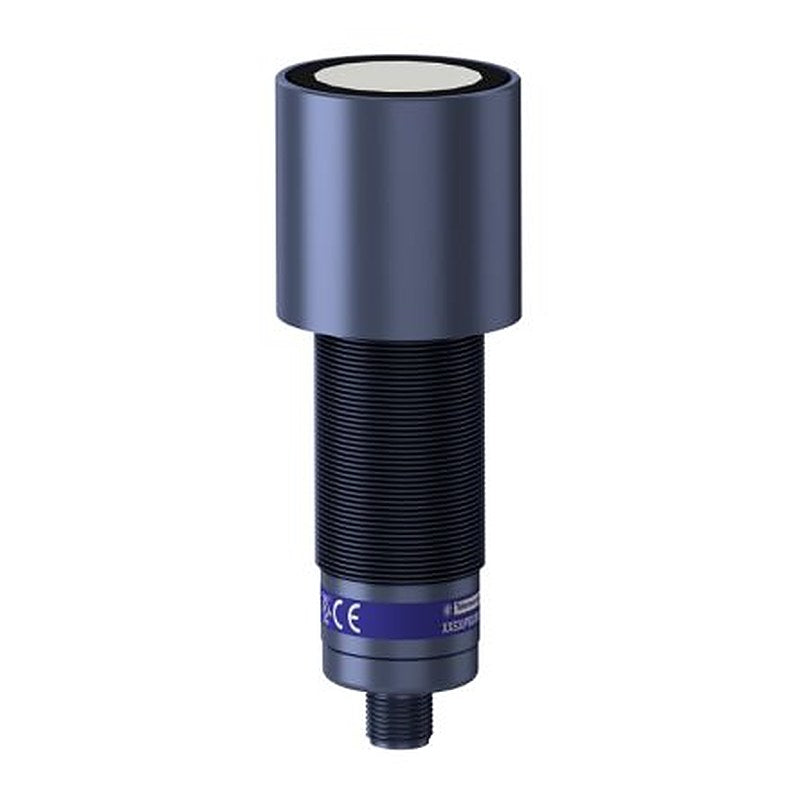 Telemecanique Sensors XXS30P8VPM12 Threaded Barrel Ultrasonic Proximity Sensor, M30 x 1.5 PNP XX 30V 8 m 24 V dc 100mA