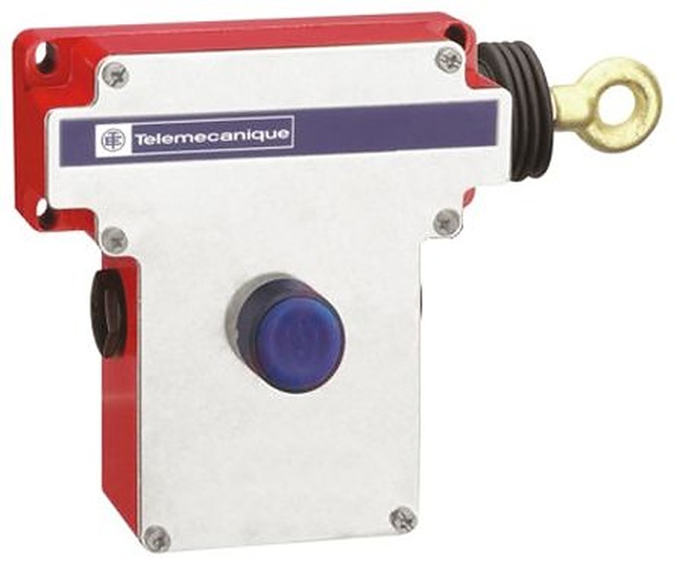 Telemecanique Sensors XY2-CE Rope Pull Switch 5.6 in, Left Side, 2 NO/2 NC