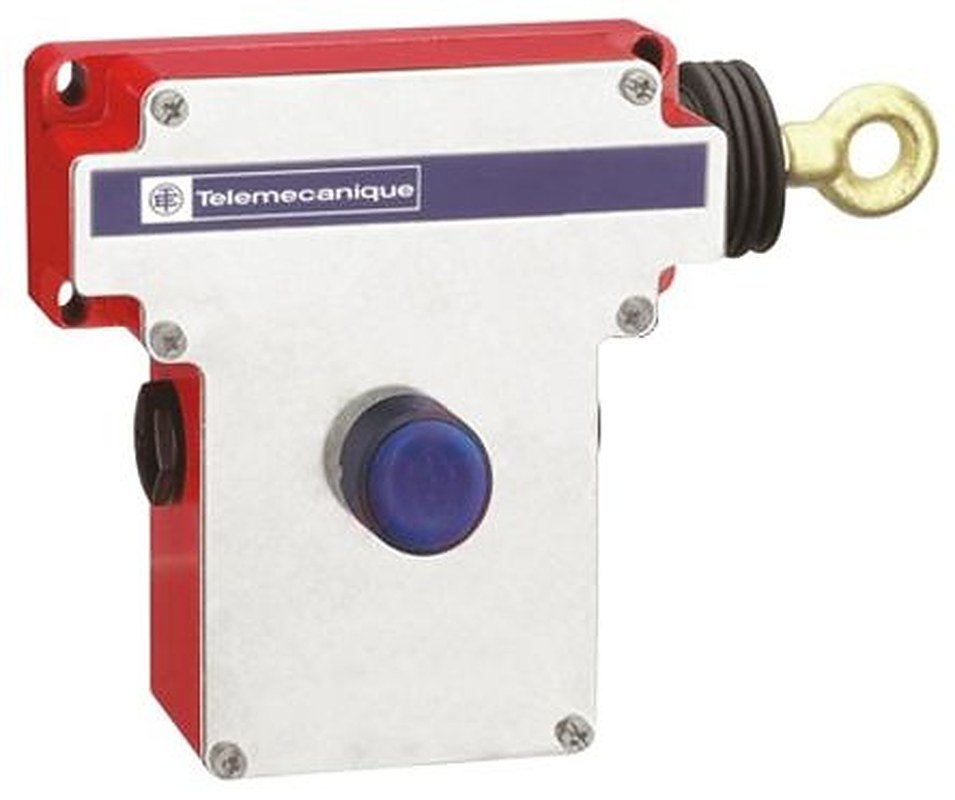 Telemecanique Sensors XY2-CE Rope Pull Switch 5.6 in, Left Side, 1 NO/1 NC