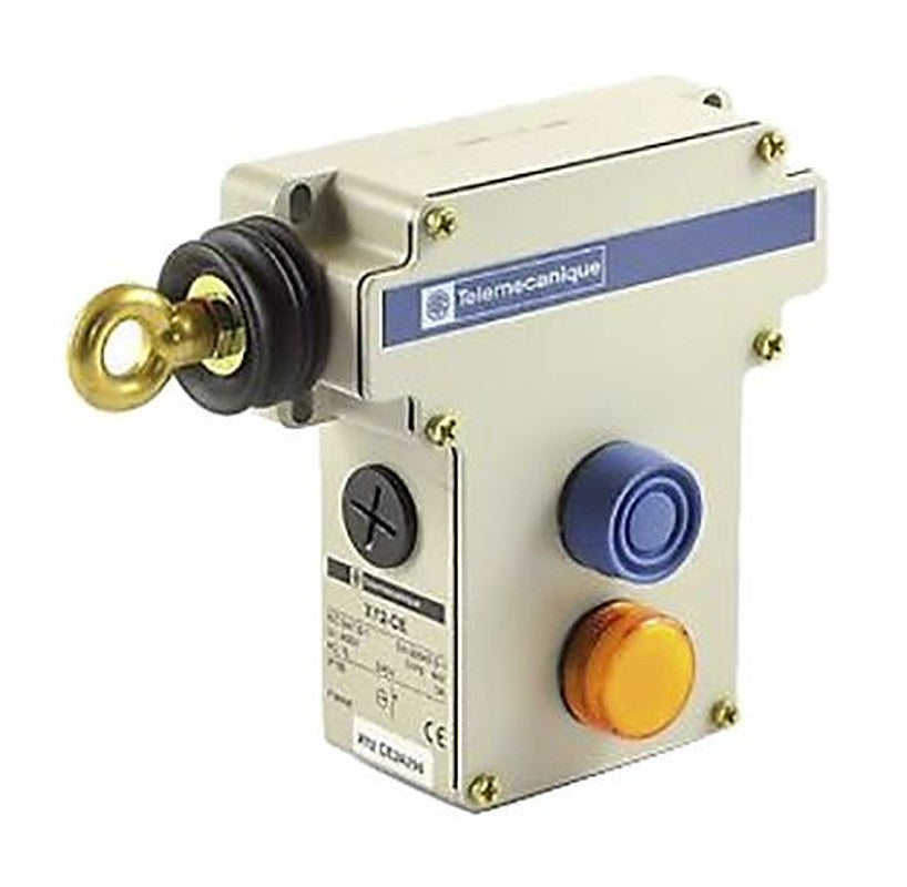 Telemecanique Sensors XY2-CE Rope Pull Switch 142 mm, Left Side, 2 NO/2 NC
