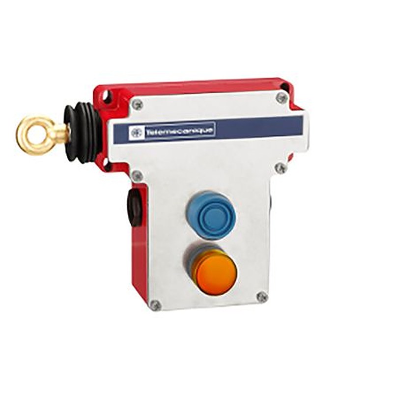 Telemecanique Sensors XY2 Rope Pull Switch 229 mm, Left Side, 2 NO/2 NC