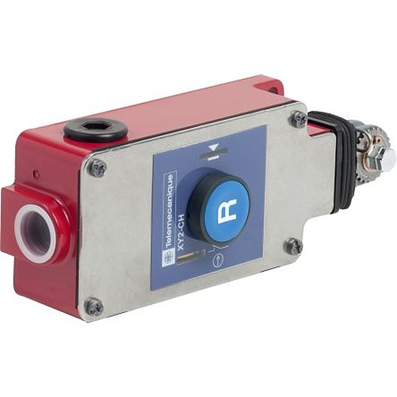 Telemecanique Sensors XY2CH Rope Pull Switch 201 mm, 2 NC