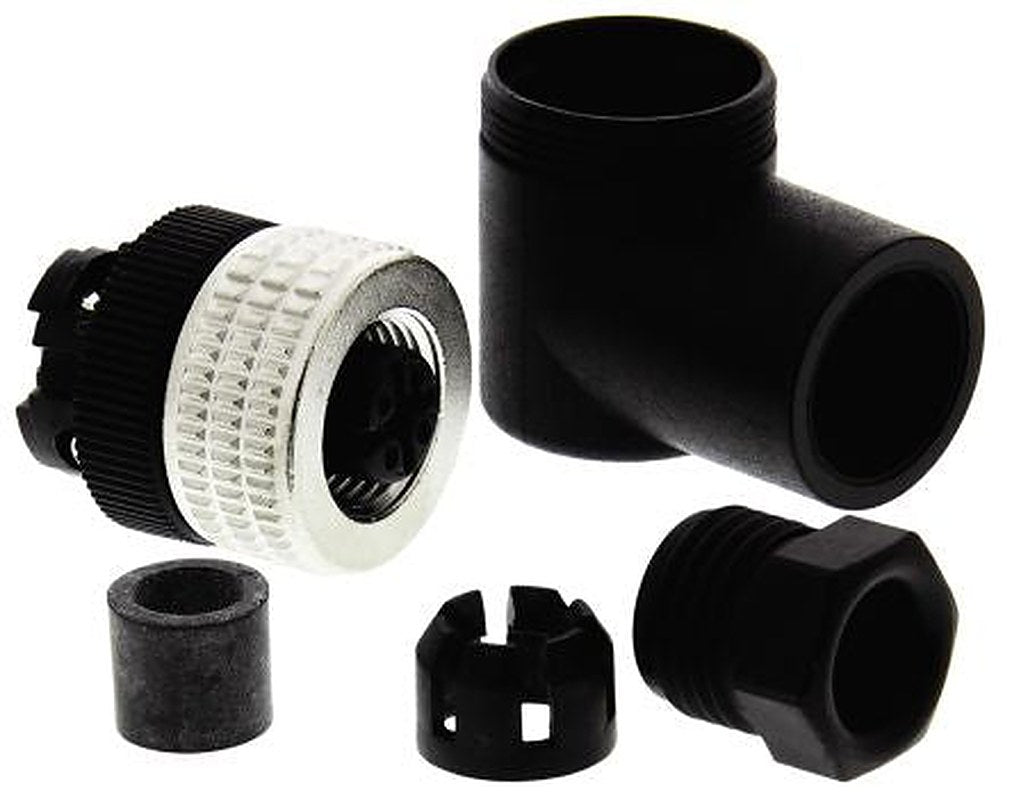 Telemecanique Sensors Circular Connector, 4 Contacts, Cable, M12 Connector, Socket, Female, IP67, XZCC Series