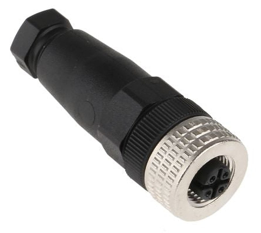 Telemecanique Sensors Circular Connector, 4 Contacts, Cable, Cable, M12 Connector, Socket, Female, IP67, XZCC Series