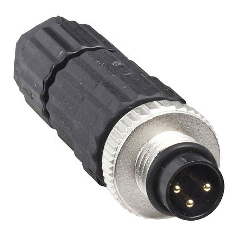 Telemecanique Sensors Circular Connector, 3 Contacts, Cable, M8 Connector, Plug, Male, IP67, XZCC Series