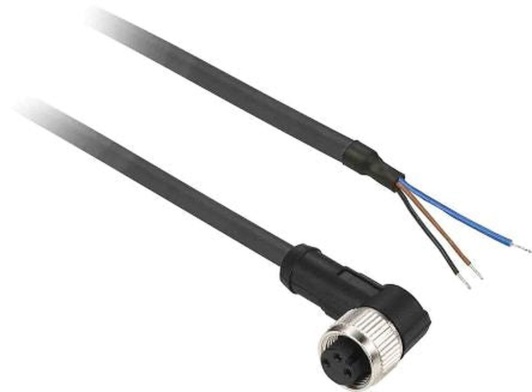 Telemecanique Sensors Female 3 way Right Angle to Sensor Actuator Cable, 2 m