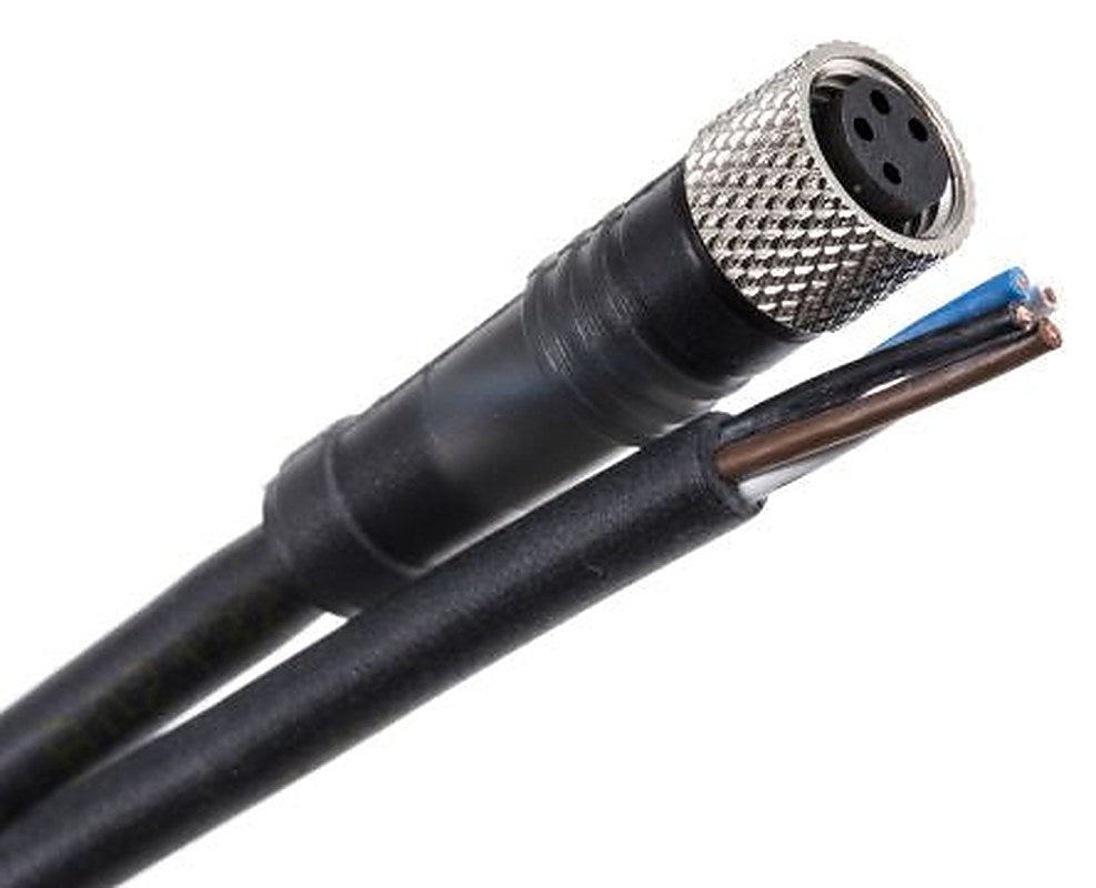 Telemecanique Sensors Female 4 way Straight to Unterminated 3 way Free End Sensor Actuator Cable, 2 m