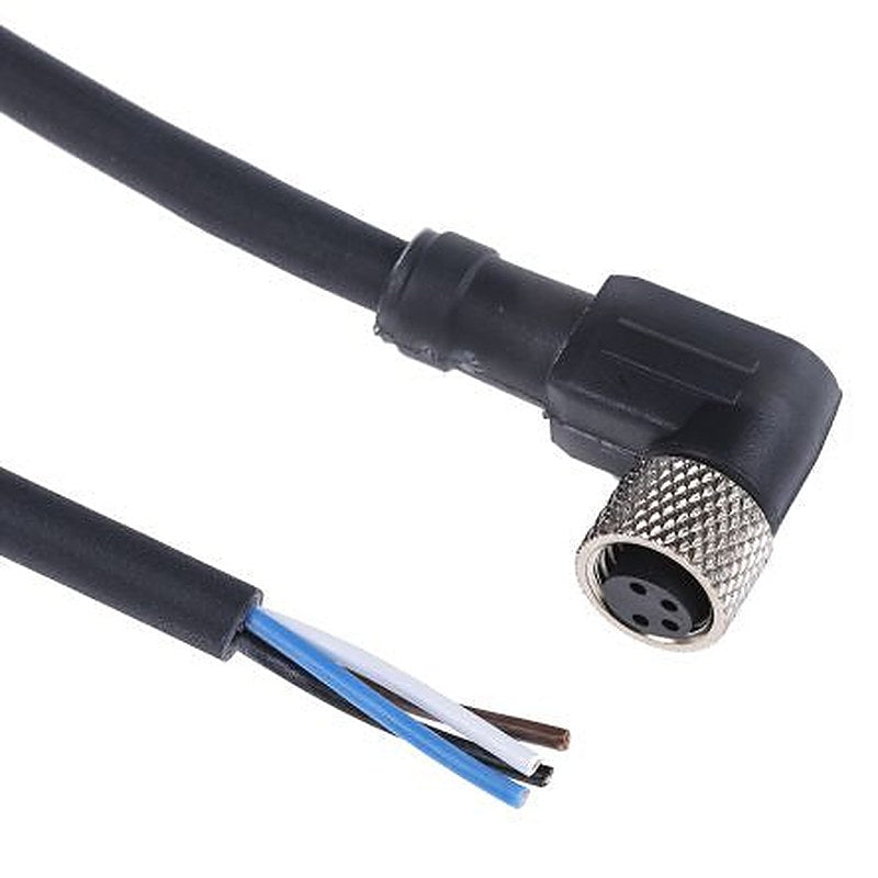 Telemecanique Sensors Female 4 way Right Angle to 3 way Unterminated Sensor Actuator Cable, 10 m