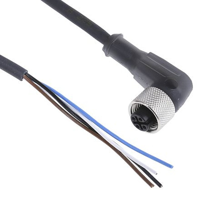 Telemecanique Sensors Female 4 way Right Angle to Unterminated Free End Sensor Actuator Cable, 2 m