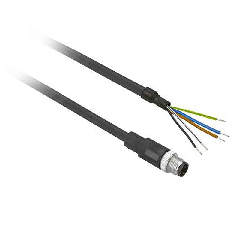 Telemecanique Sensors Male 4 way Straight to 4 way Unterminated Sensor Actuator Cable, 500 mm