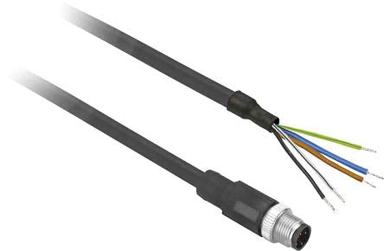 Telemecanique Sensors Male 4 way M12 to Sensor Actuator Cable, 2 m