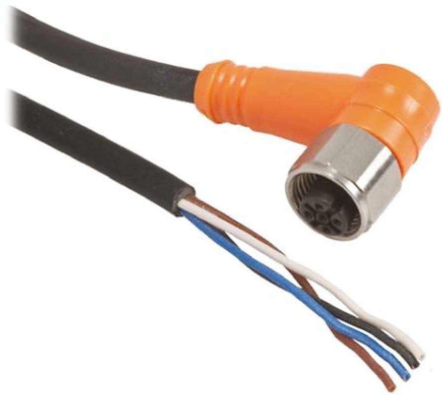 Telemecanique Sensors Female 4 way Right Angle to 4 way Unterminated Sensor Actuator Cable, 5 m
