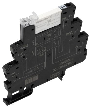 Weidmüller TRS Series Interface Relay, DIN Rail, 230V Coil, SPDT, 3.5mA
