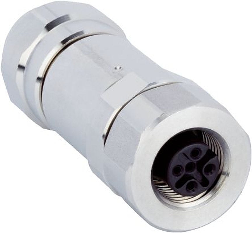 SICK Connector, 5 Contacts, Screw, M12 Connector, Plug, Female, IP69K, YF12ES5 Series