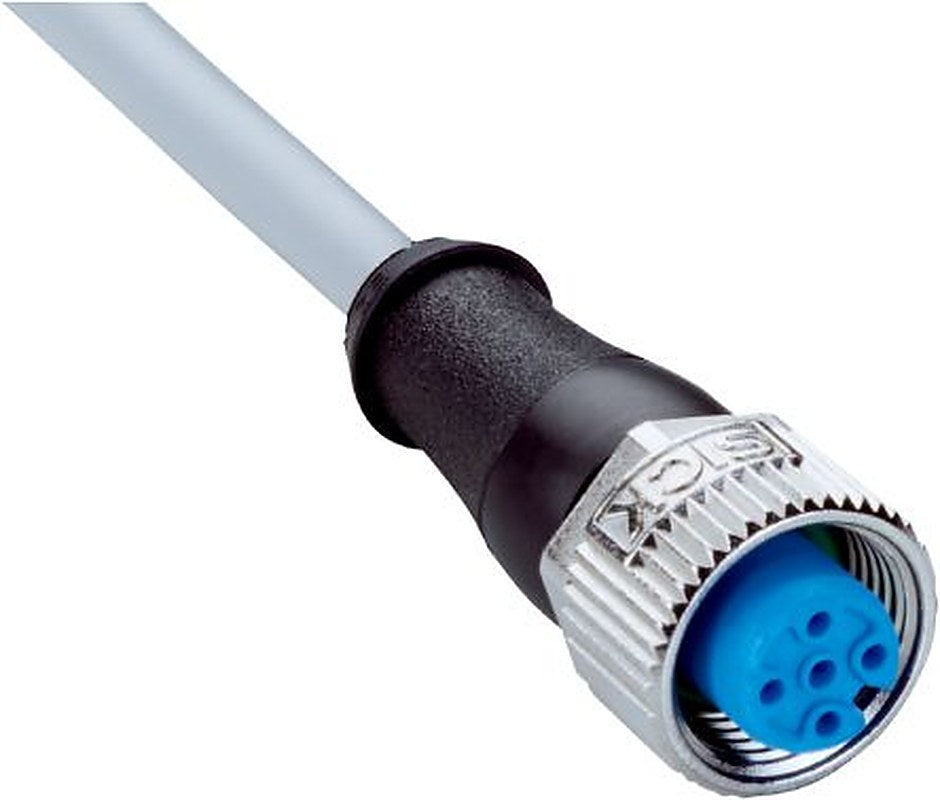 SICK Female 4 way M12, Straight to Male 4 way Straight M12 Connector Cable, 25 m