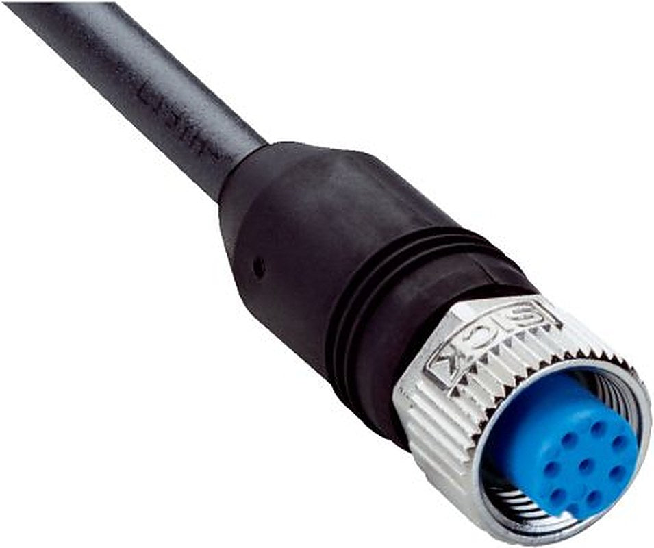 SICK Female 8 way M12, Straight to Unterminated Free Cable End Connector Cable, 25 m