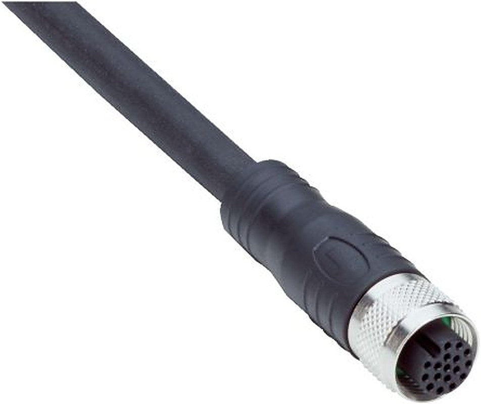SICK Female 17 way M12, Straight to Male 4 way Unterminated Connector Cable, 10 m