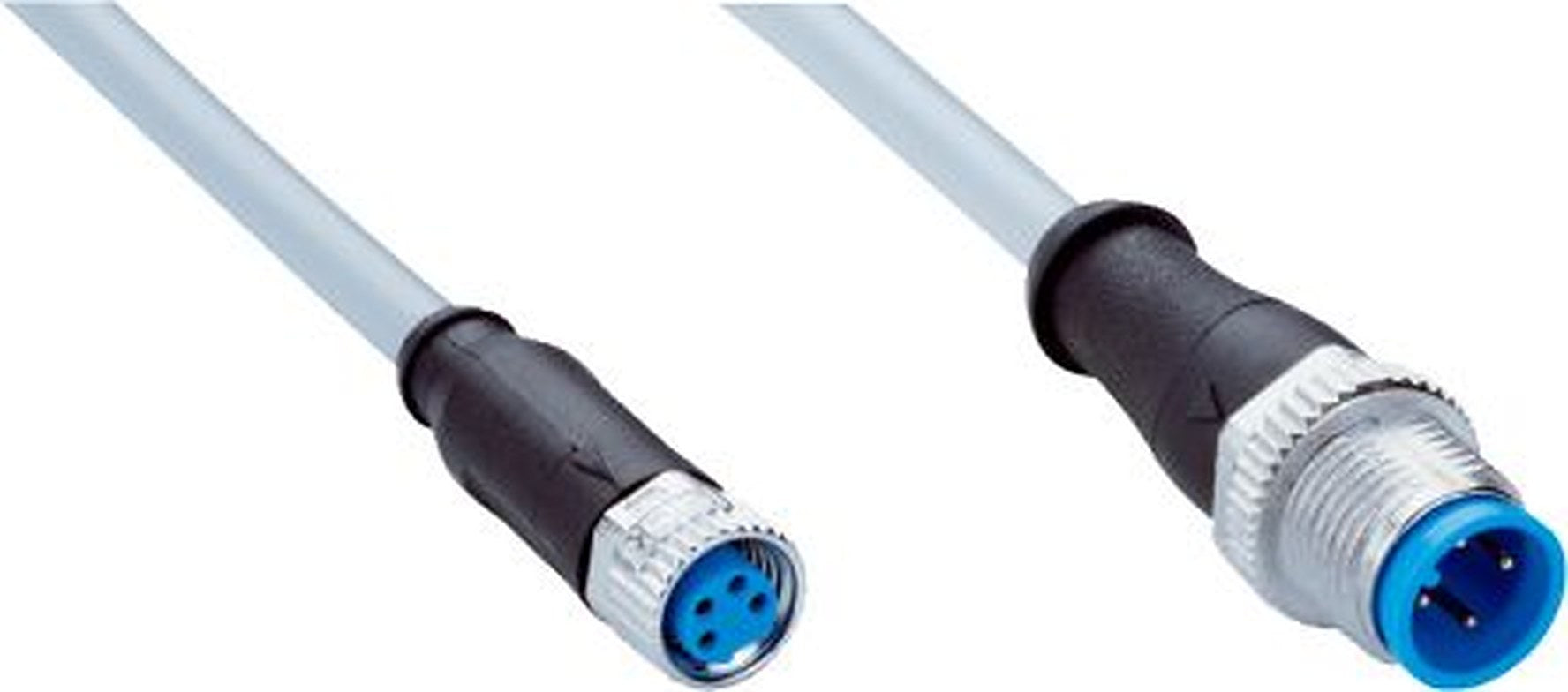 SICK Female 4 way Straight to Male 4 way Straight Sensor Actuator Cable, 600 mm