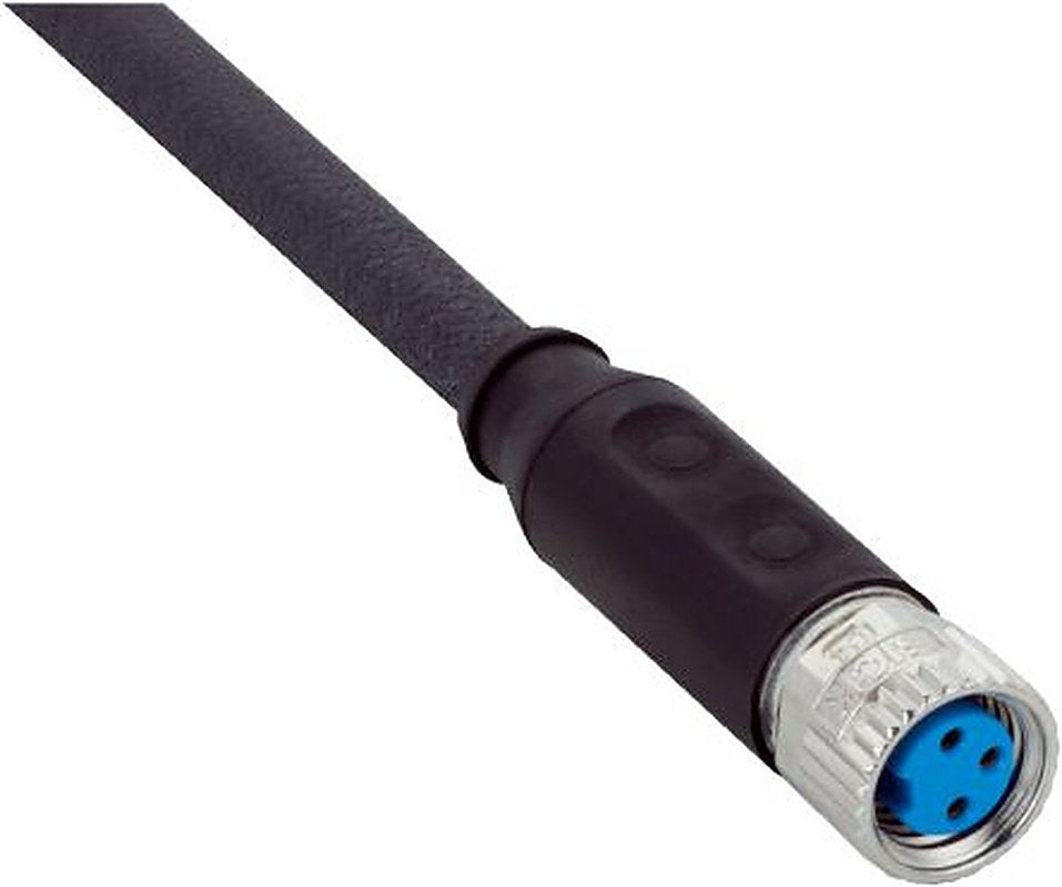 SICK Female 3 way M8, Straight to Male 4 way Straight M12 Connector Cable, 10 m