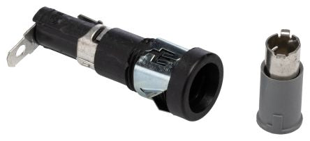 Eaton 20A Panel Mount Fuse Holder, 1P-Pole for 1/4 x 1-1/4 in, 250V