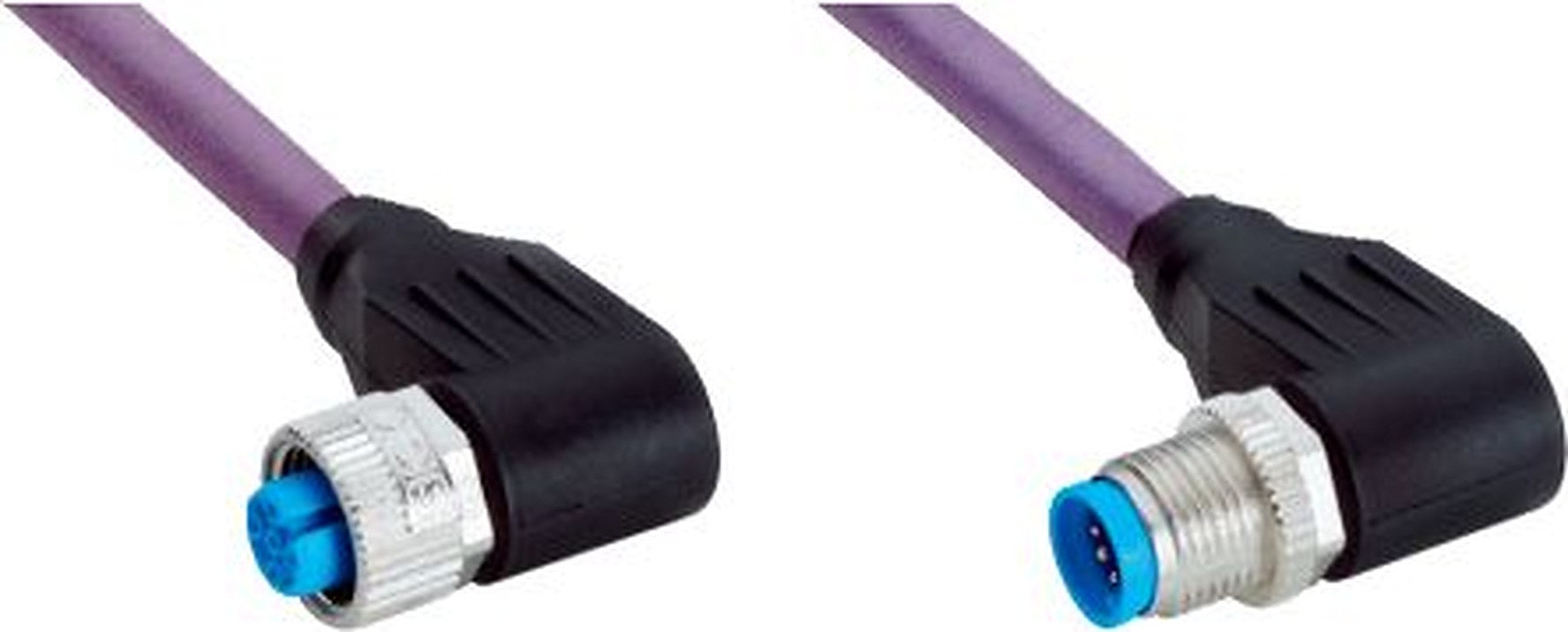 SICK Female 5 way M12, Right Angle to Male 3 way M8 Connector Cable, 3 m