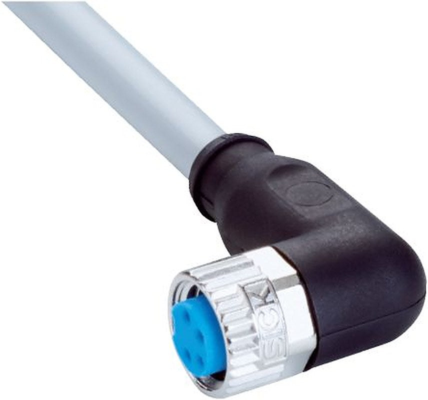 SICK Female 4 way M8, Right Angle to Male 3 way Straight M8 Connector Cable, 15 m