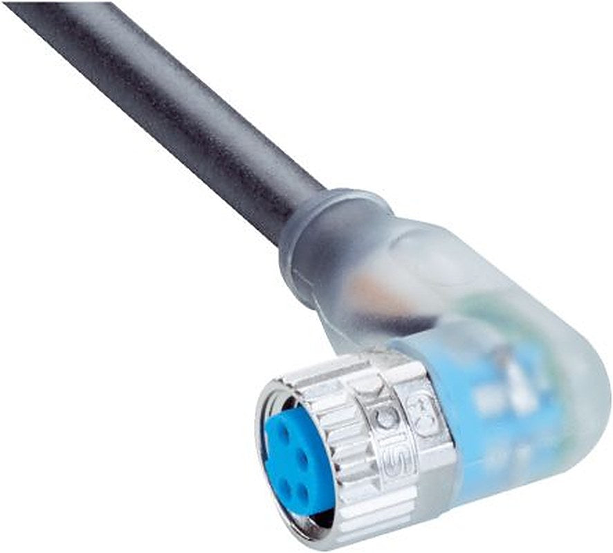 SICK Female 4 way Right Angle to Flying Lead Connector Cable, 10 m