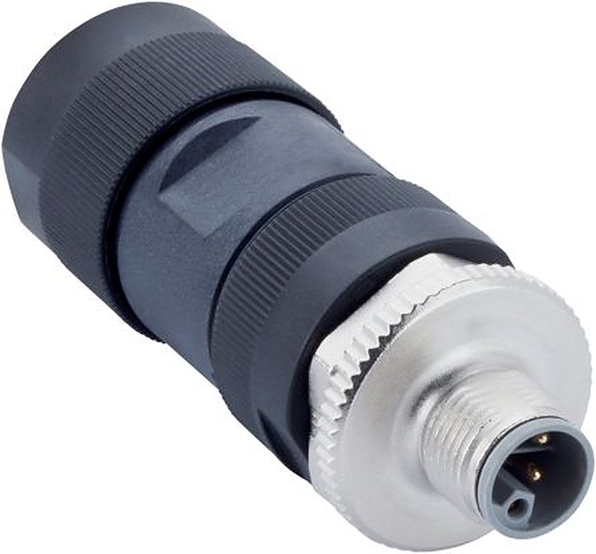 SICK Connector, 4 Contacts, Side, M12 Connector, Plug, Male, IP67, YM12PA5 Series