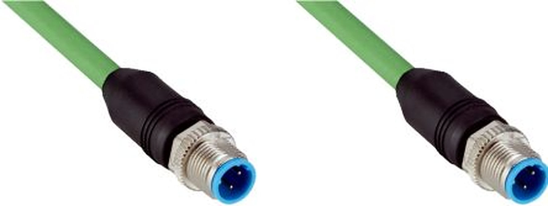SICK Male 8 way M12, Straight to Male 4 way M12, Straight Connector Cable, 5 m