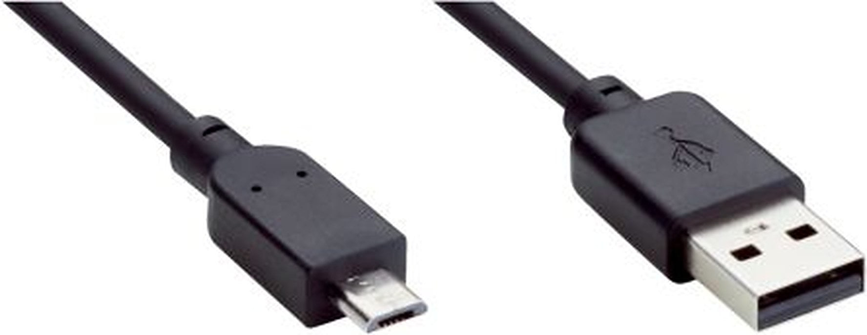 SICK Male 4 way Micro USB Type B to Male 4 way USB Type A Connector Cable, 5 m