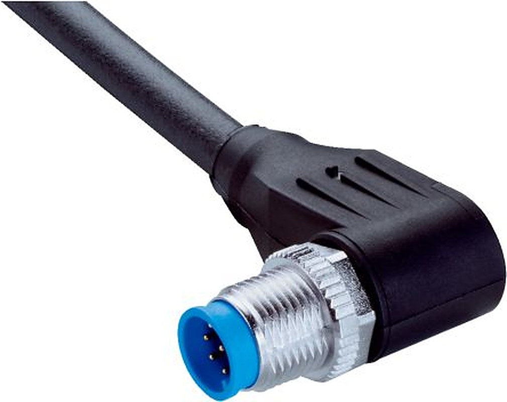 SICK Male 8 way M12, Right Angle to Unterminated Free Cable End Connector Cable, 10 m