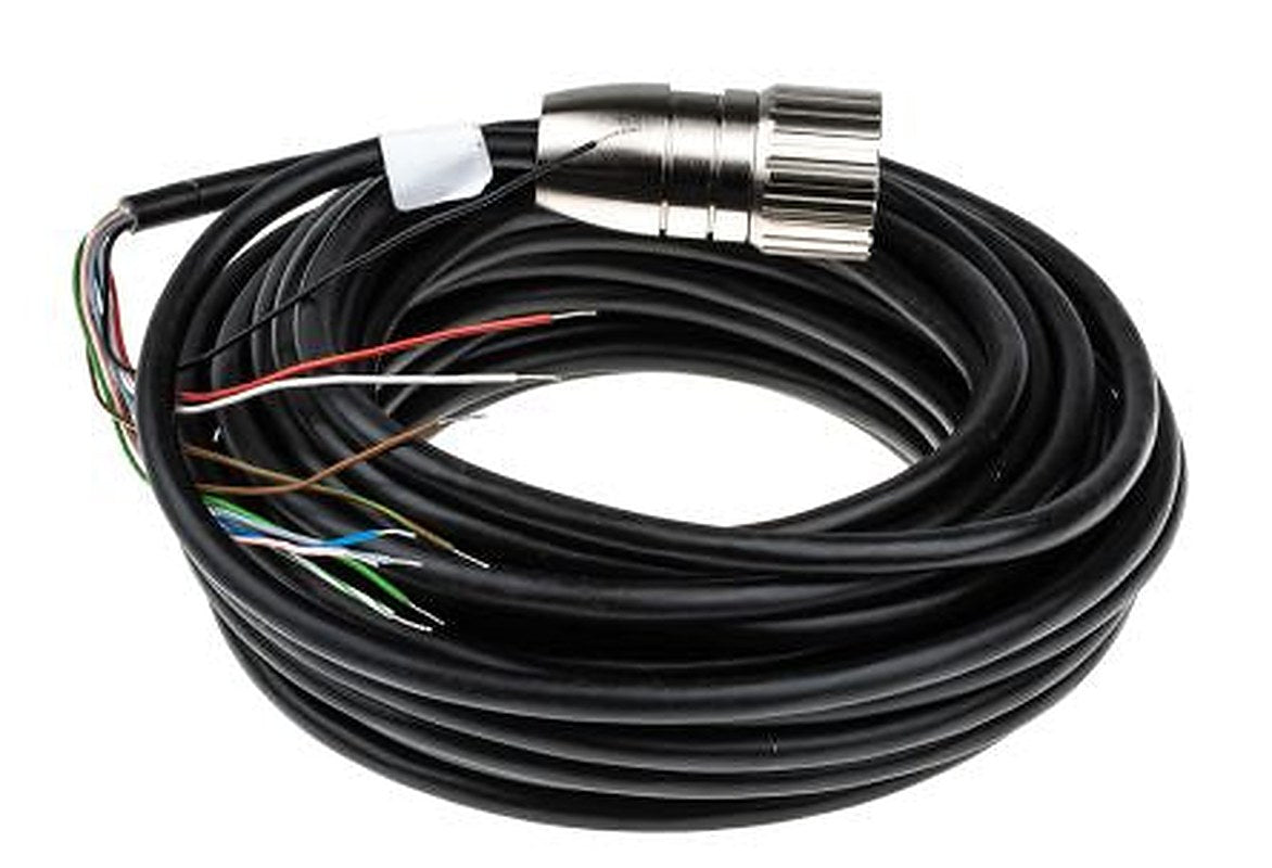 Baumer Female 12 way M23 to Female Unterminated Sensor Actuator Cable, 10 m