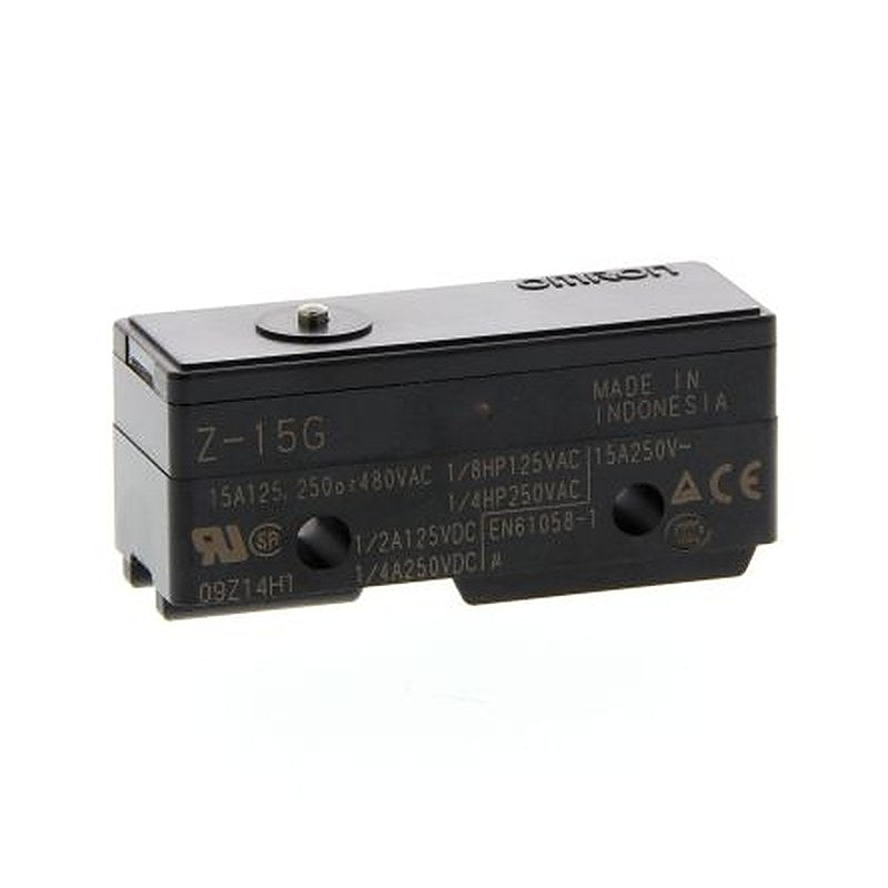 Omron Z Series Plunger Limit Switch, SPDT, IP00, Plastic Housing, 500V ac, 15A